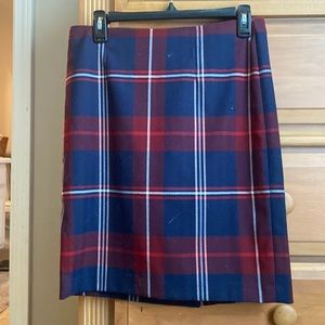 Tommy Hilfiger Plaid Pencil Skirt
